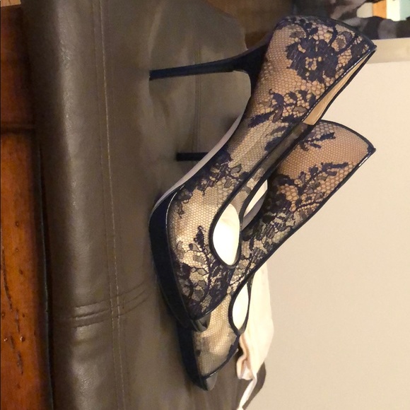 Jimmy Choo Lace Navy Luna